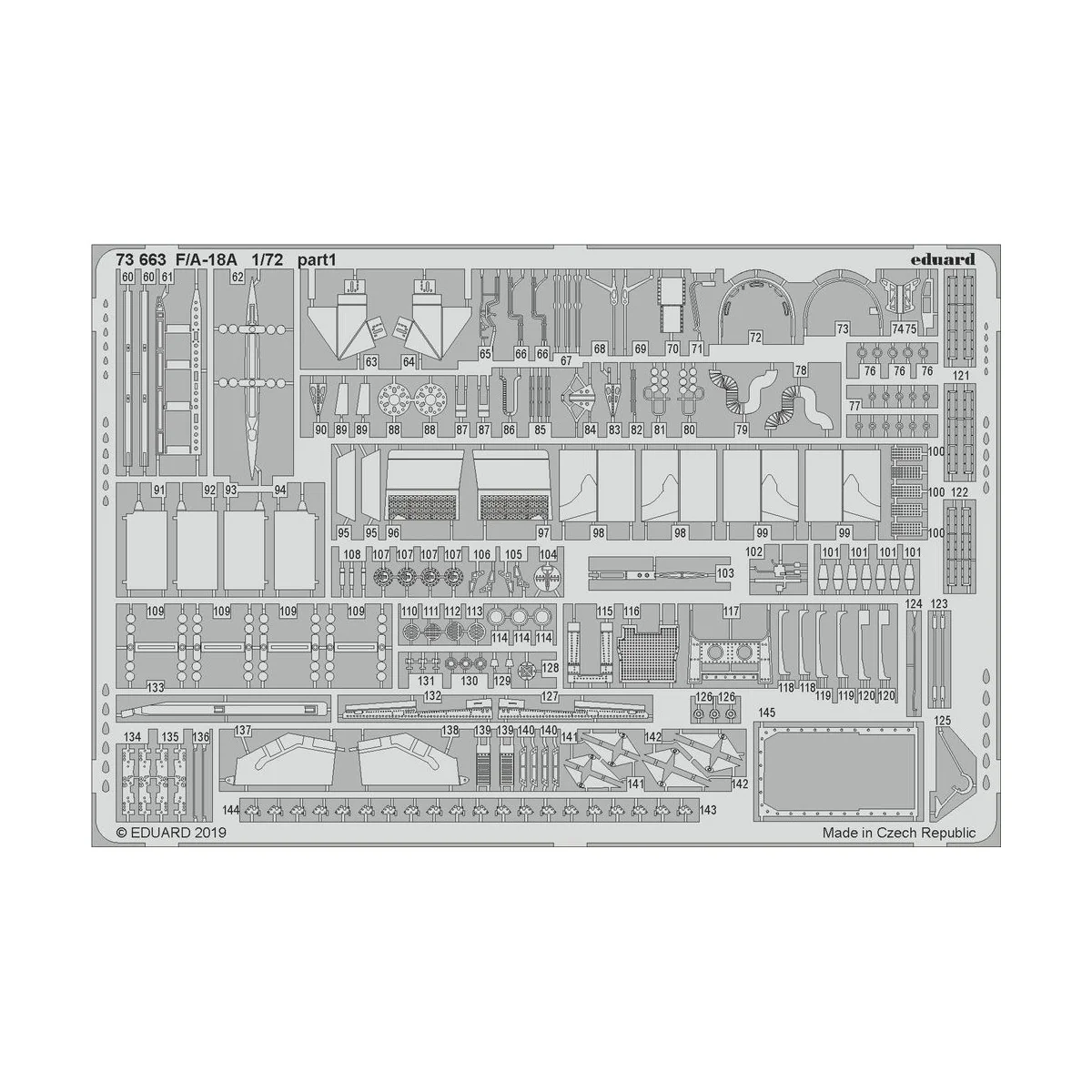 F/A-18A for Academy - Eduard Accessories 73663