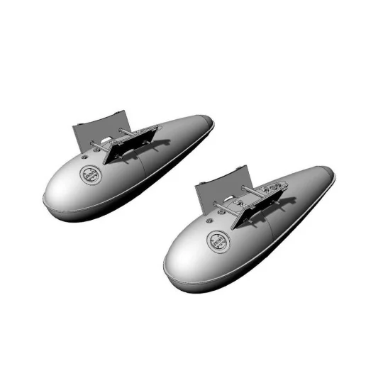 US 110 gal drop tank (2pcs), 1/72 - Brengun BRL72270