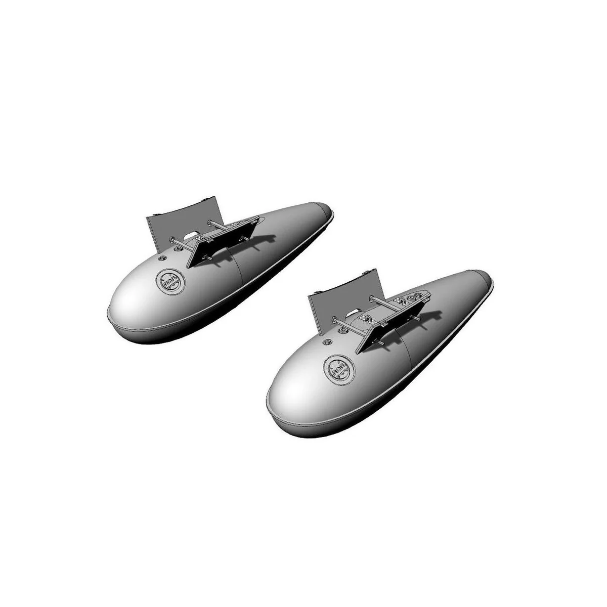 US 110 gal drop tank (2pcs), 1/72 - Brengun BRL72270