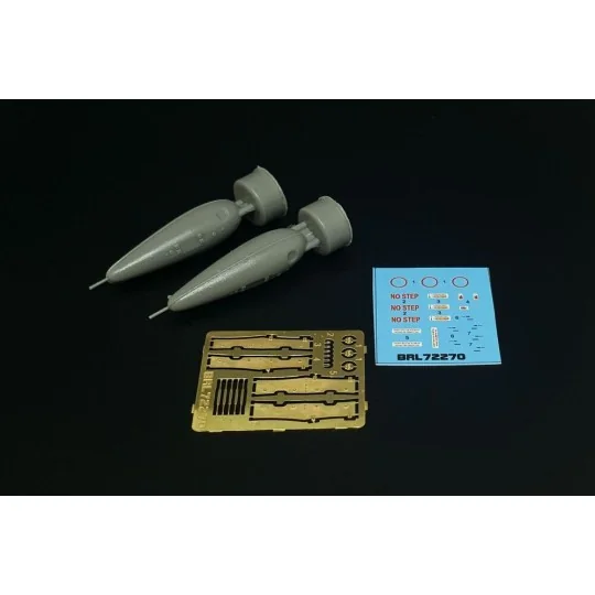 US 110 gal drop tank (2pcs), 1/72 - Brengun BRL72270