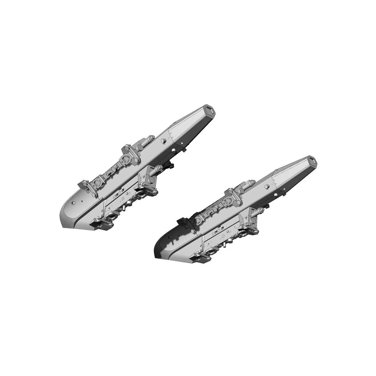 TER-9A triple ejector rack for F-16 (2pcs), 1/48 - Brengun BRL48164