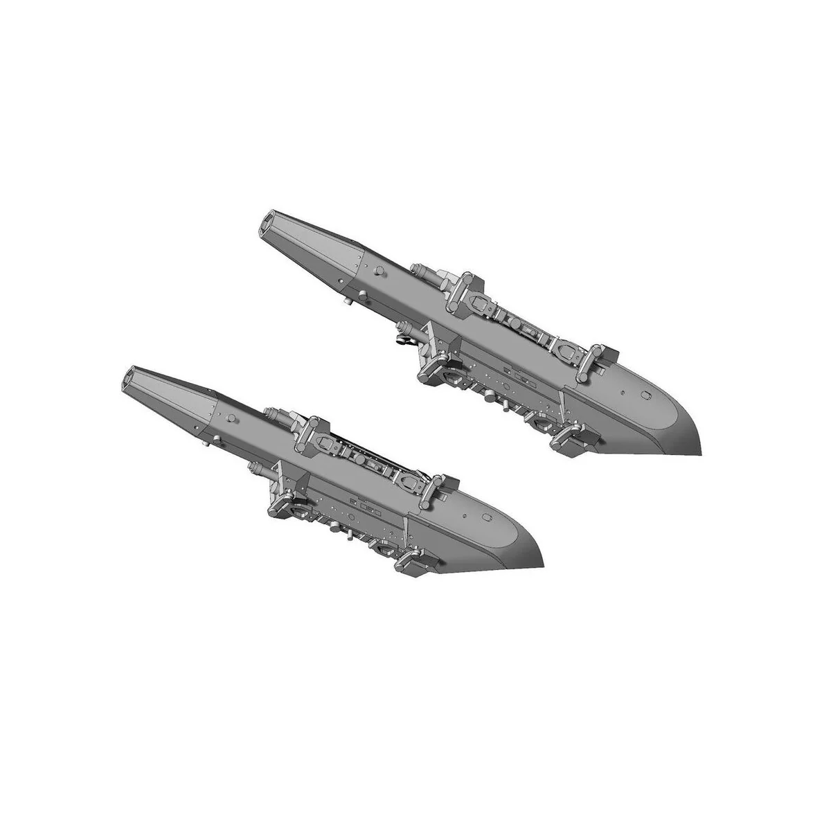 TER-9A triple ejector rack for F-16 (2pcs), 1/48 - Brengun BRL48164