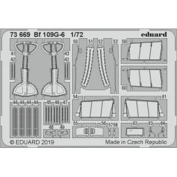 Bf 109G-6 for Tamiya, 1/72 - Eduard Accessories 73669