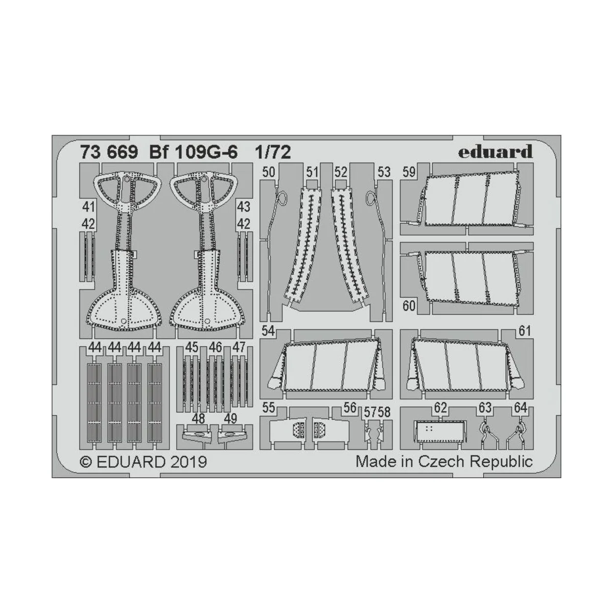 Bf 109G-6 for Tamiya - Eduard Accessories 73669