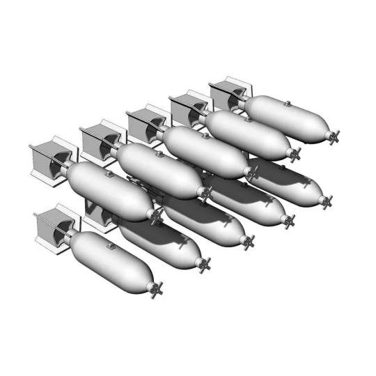 US GP 100lb AN-M30A1 bombs (10pcs), 1/48 - Brengun BRL48165