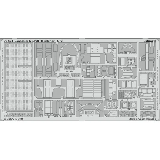 Lancaster Mk.I/Mk.III interior f.Revell, 1/72 - Eduard Accessories ...