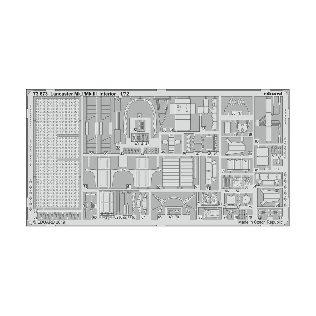 Lancaster Mk.I/Mk.III interior f.Revell - Eduard Accessories 73673