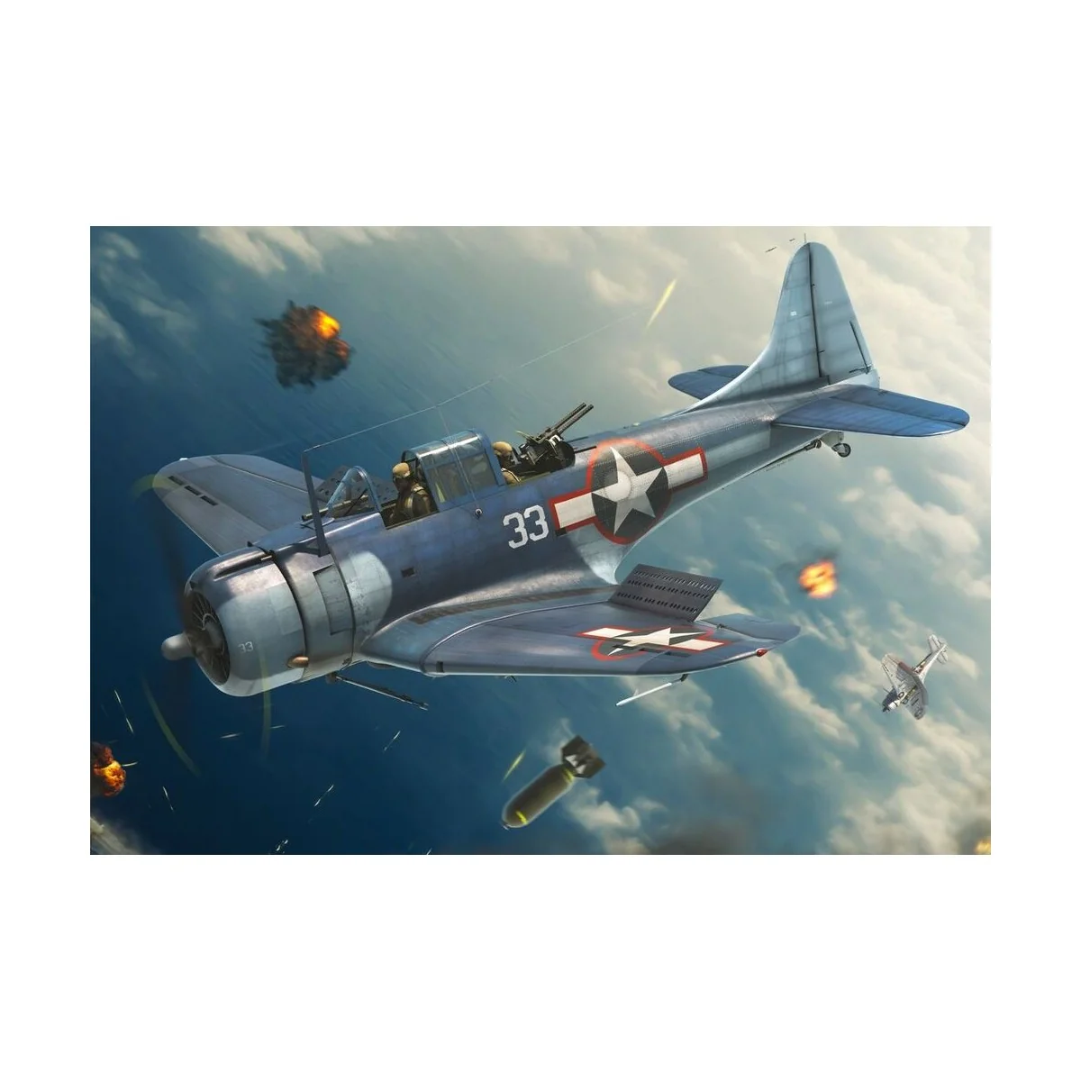 SBD-5 Dauntless „Pacific theatre“, 1/144 - Brengun BRP144019