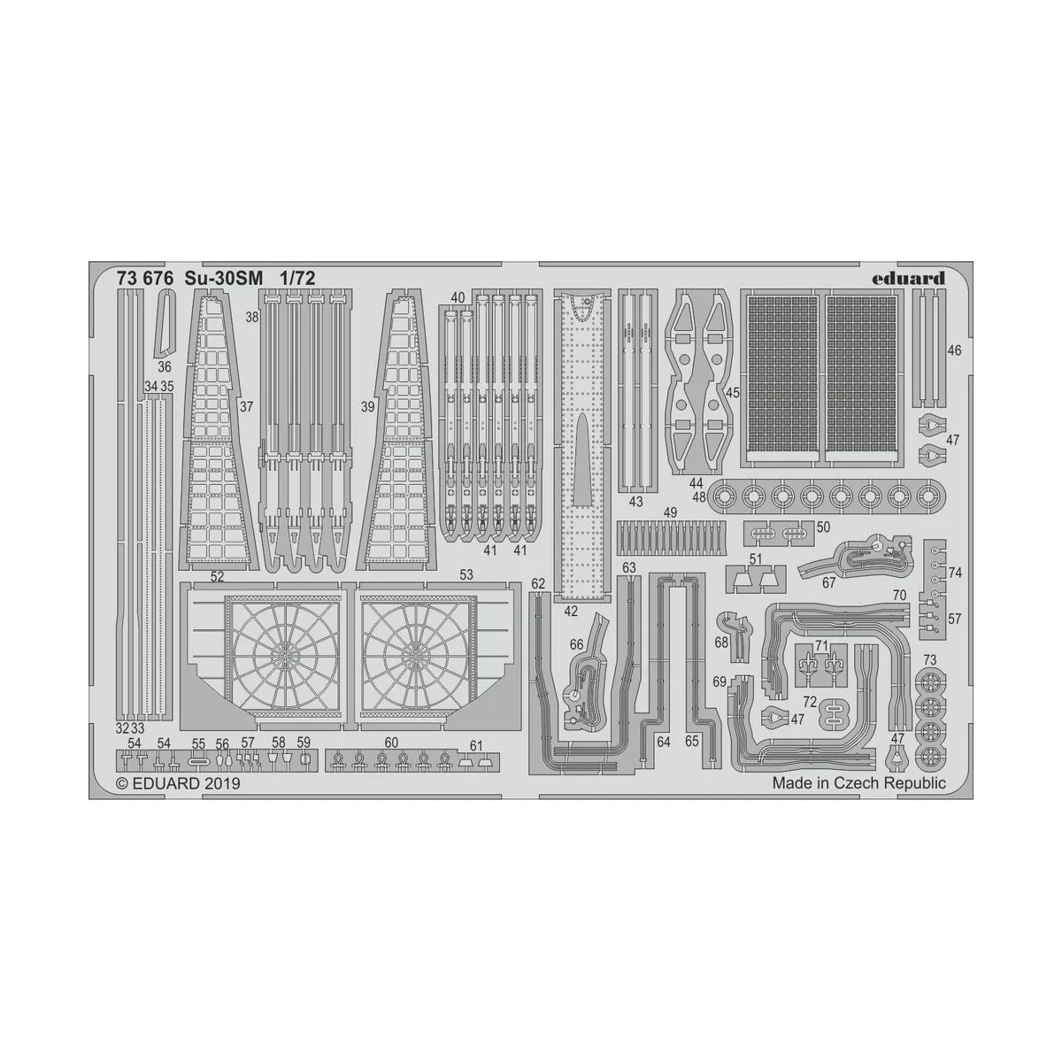 Su-30SM for Zvezda - Eduard Accessories 73676