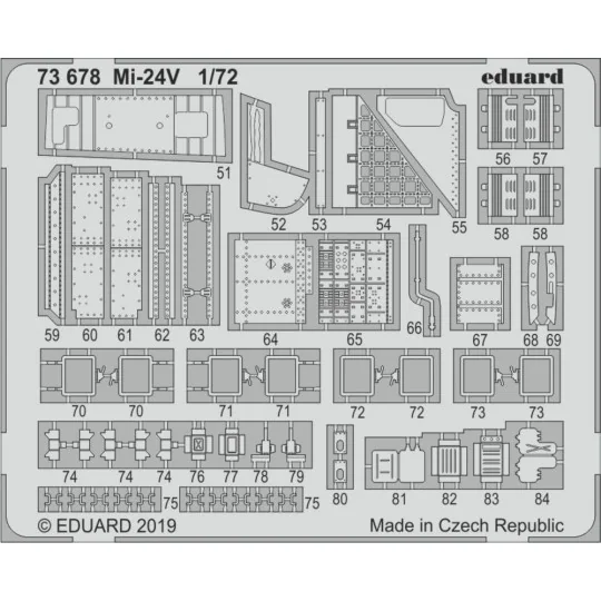 Mi-24V for Zvezda - Eduard Accessories 73678