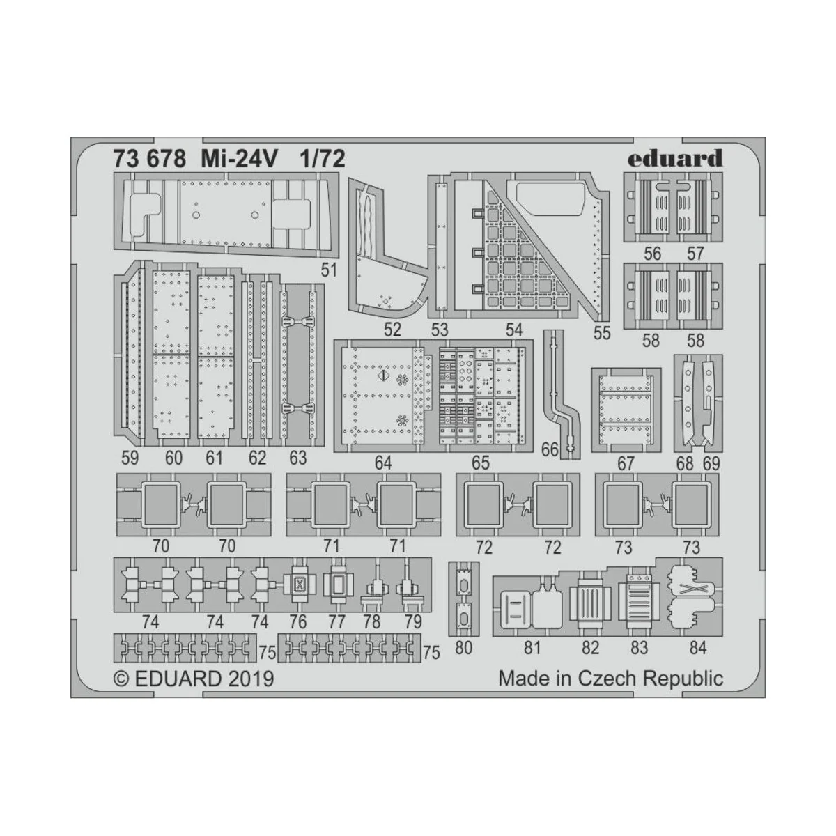 Mi-24V for Zvezda - Eduard Accessories 73678