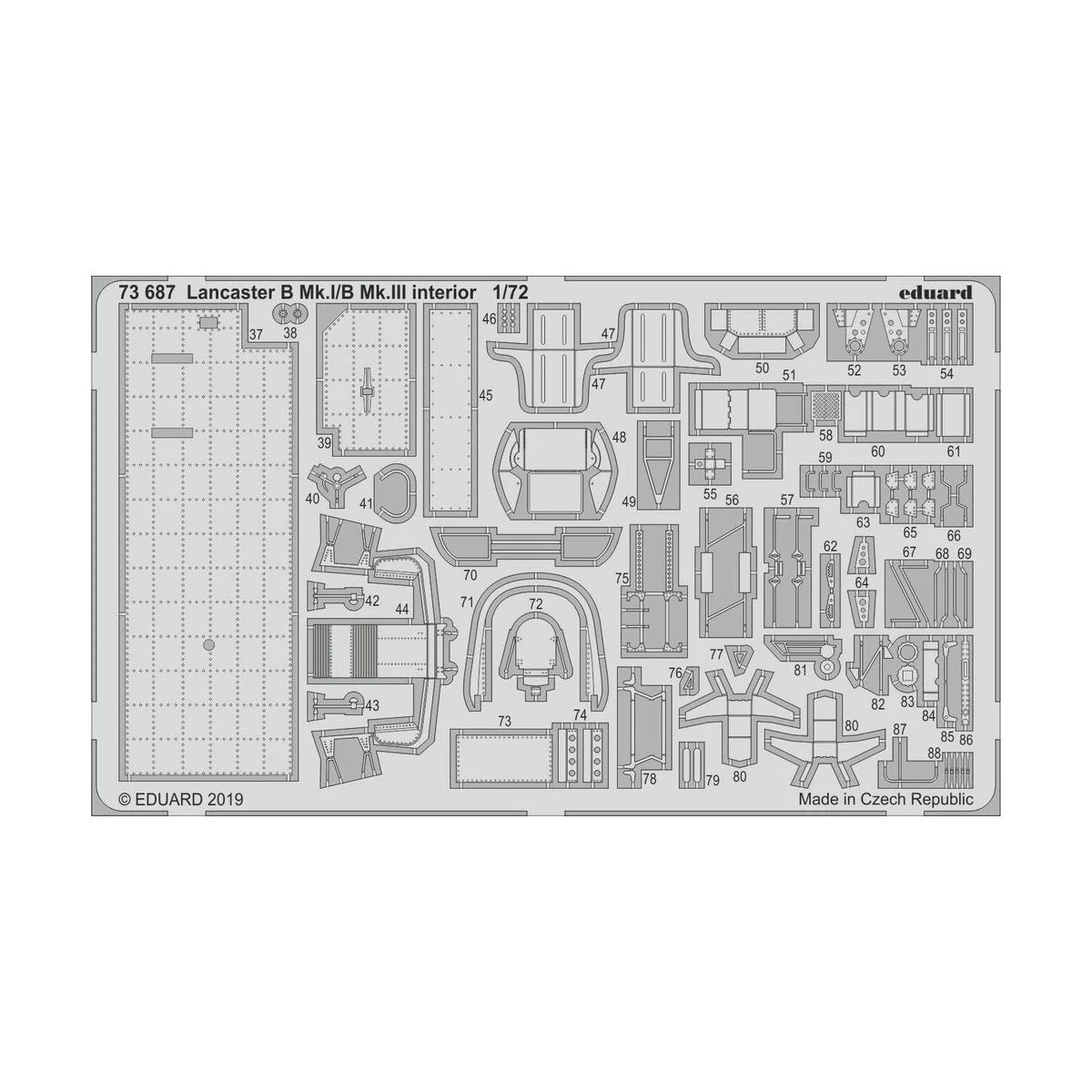 Lancaster B Mk.I/B Mk.III interior for Airfix, 1/72 - Eduard Access...