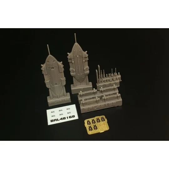 BRU-57 canted Vertical Ejector Rack (2 pcs), 1/48 - Brengun BRL48168