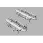 BRU-57 canted Vertical Ejector Rack (2 pcs), 1/48 - Brengun BRL48168