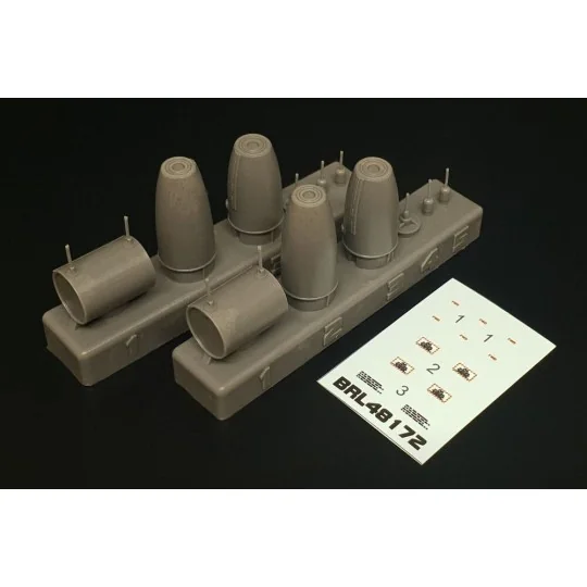 Mk 77 napalm bomb (2pcs), 1/48 - Brengun BRL48172