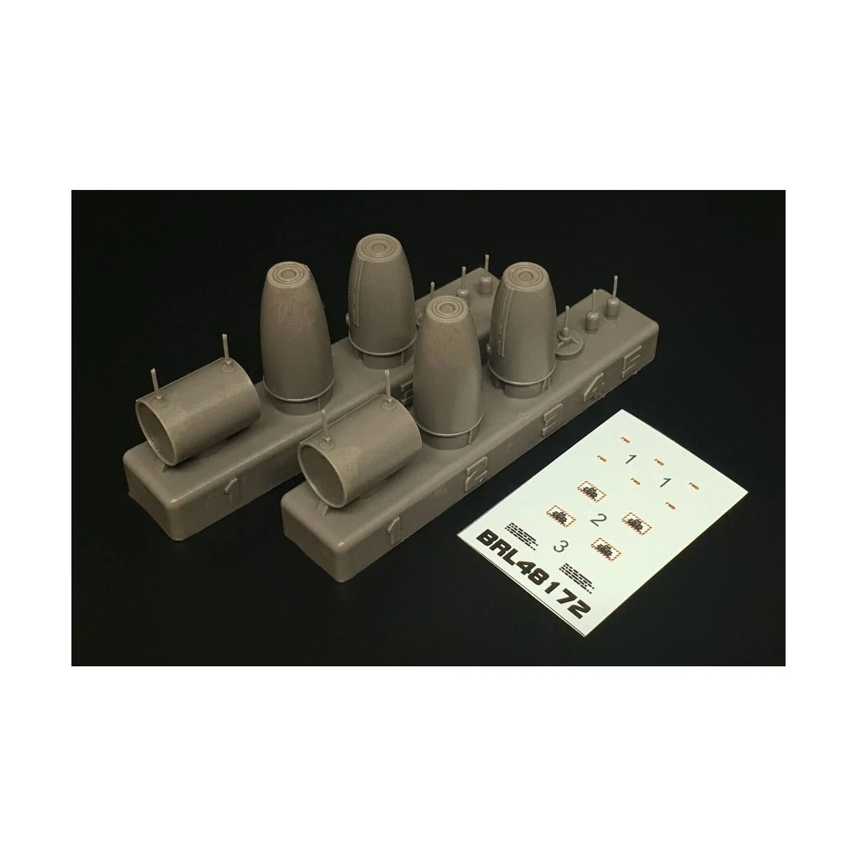Mk 77 napalm bomb (2pcs), 1/48 - Brengun BRL48172