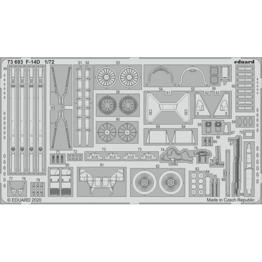 F-14D for Great Wall Hobby - Eduard Accessories 73693