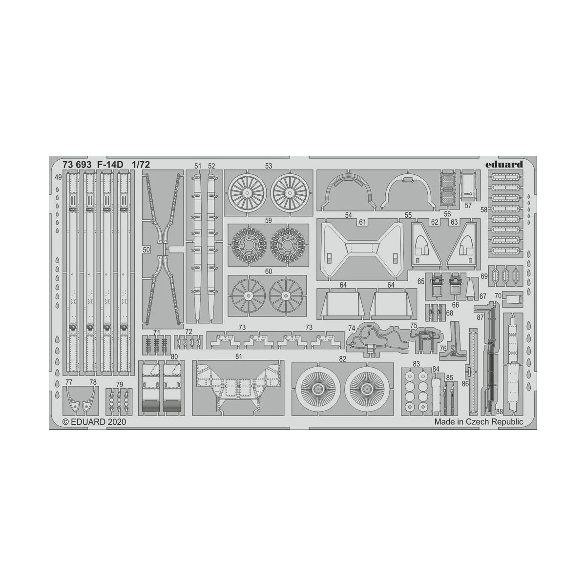F-14D for Great Wall Hobby - Eduard Accessories 73693