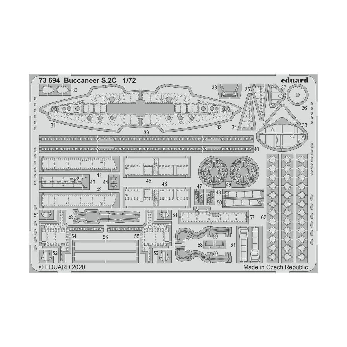 Buccaneer S.2C for Airfix - Eduard Accessories 73694