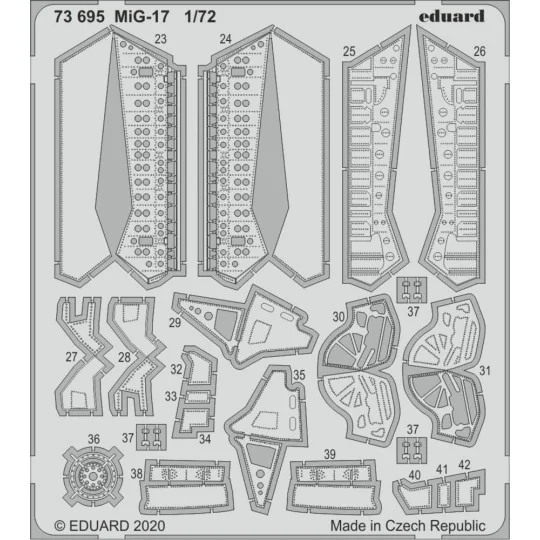 MiG-17 for Airfix, 1/72 - Eduard Accessories 73695