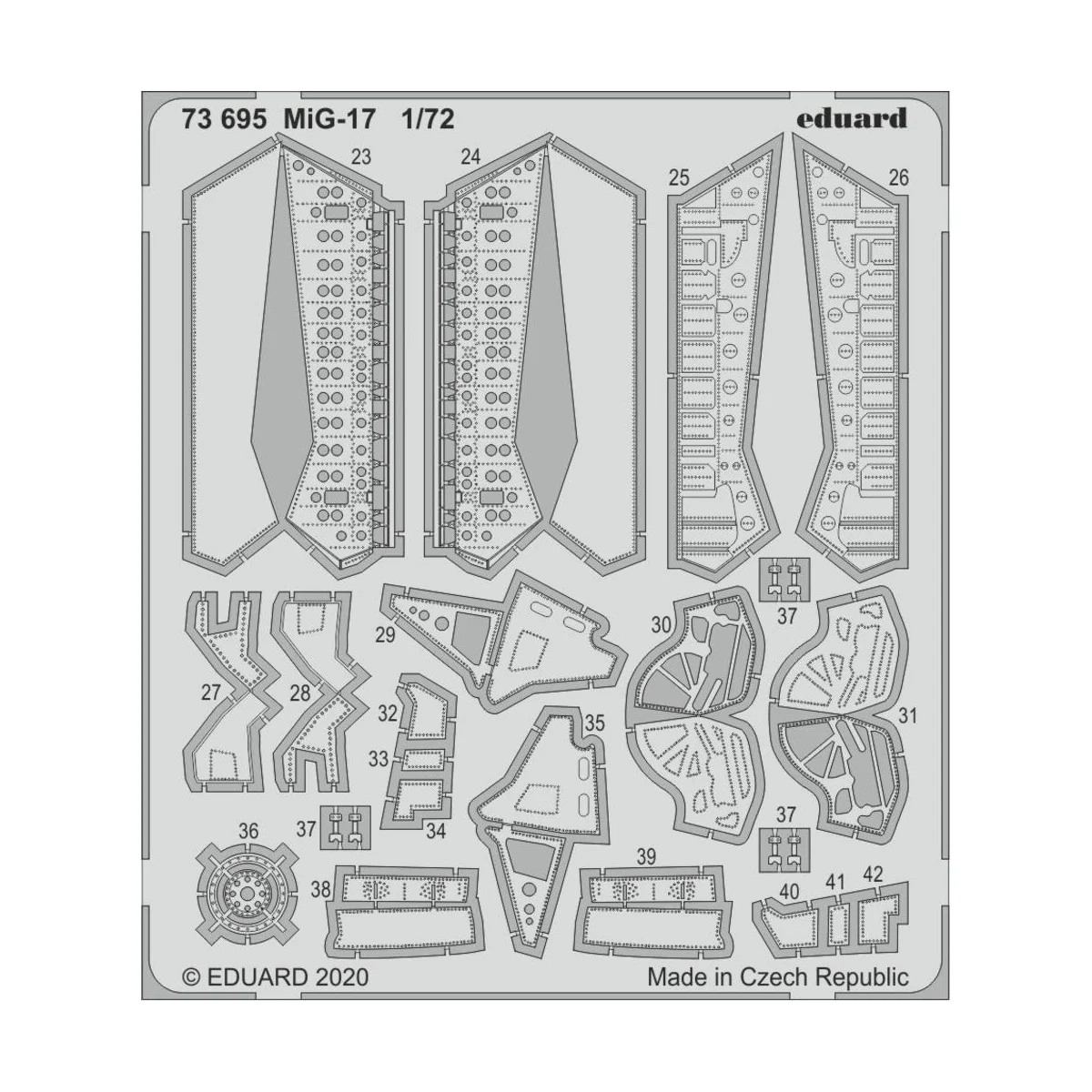 MiG-17 for Airfix, 1/72 - Eduard Accessories 73695