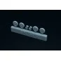Messerschmitt Bf-109 G wheels set (2 sets), 1/144 - Brengun BRL144183