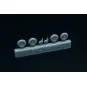 Messerschmitt Bf-109 K wheels set (2 sets), 1/144 - Brengun BRL144184