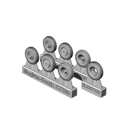 Magirus S7500 wheels, 1/87 - Hauler HLR87220