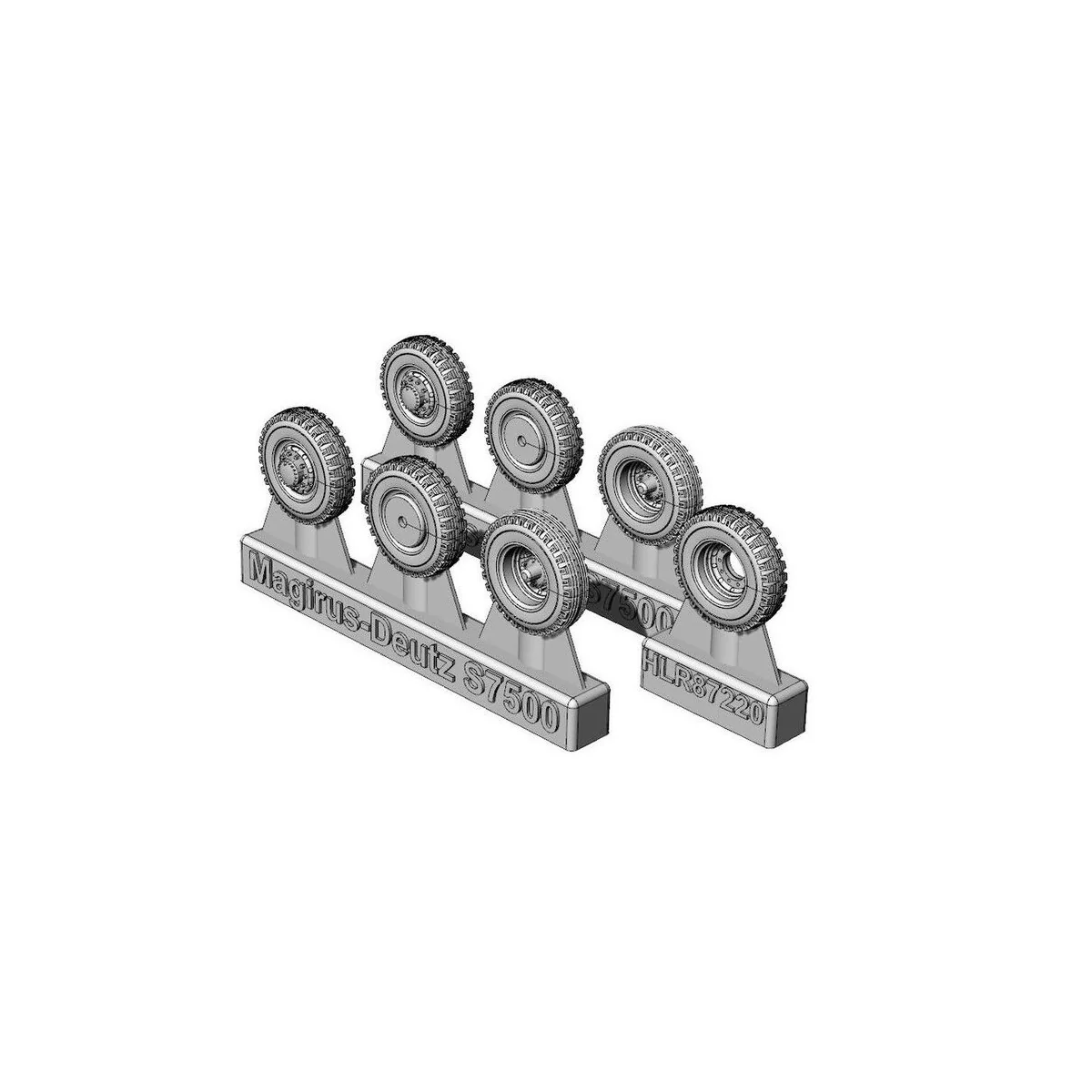 Magirus S7500 wheels, 1/87 - Hauler HLR87220