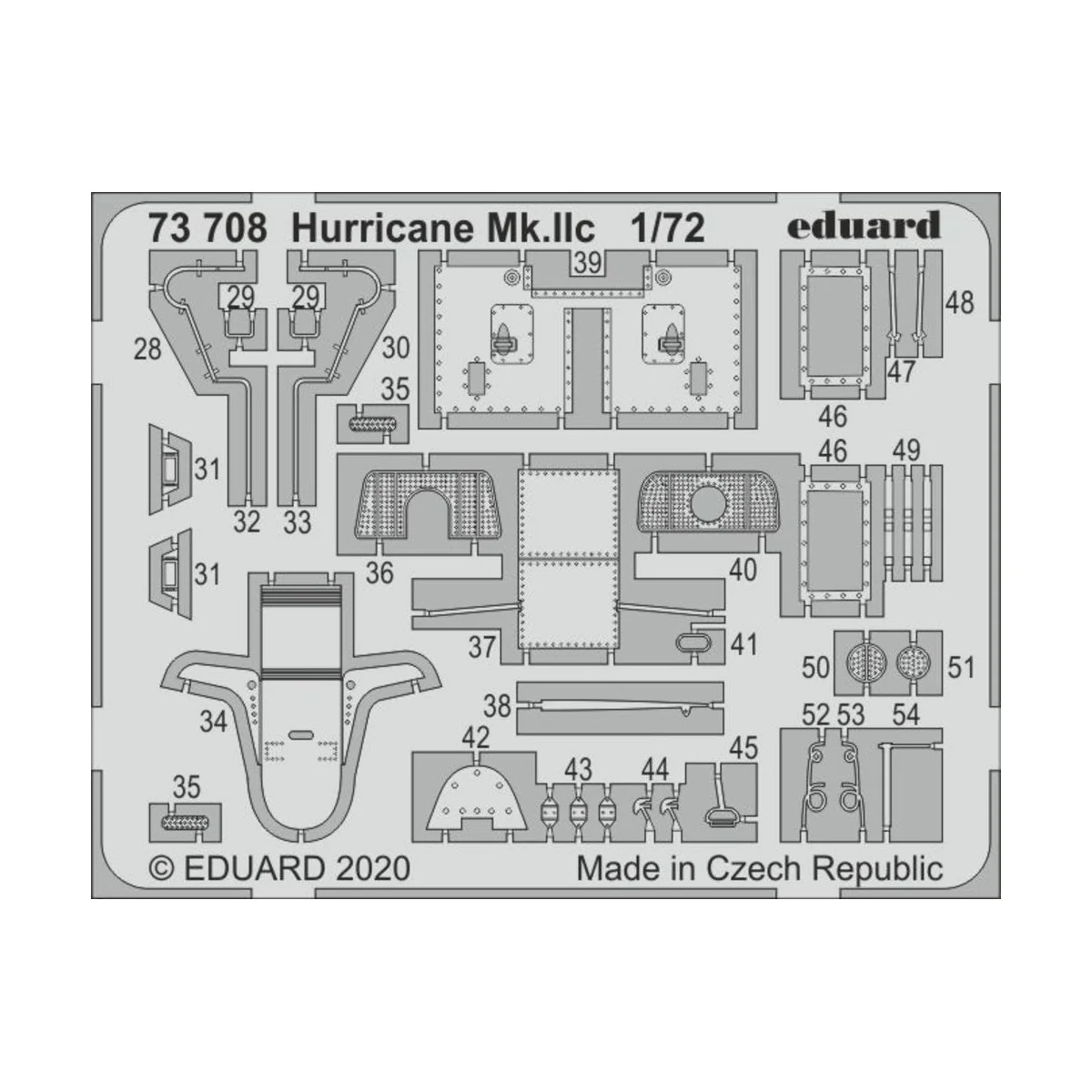 Hurricane Mk.IIc for Arma Hobby, 1/72 - Eduard Accessories 73708