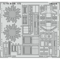B-25B for Airfix, 1/72 - Eduard Accessories 73716