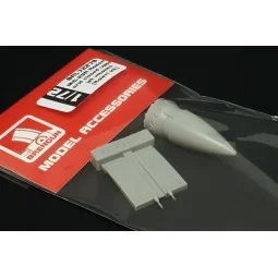 MiG-29A Radome and closed upper jet intakes (Italeri kit), 1/72 - B... 2