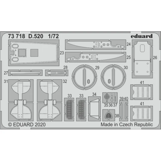 D.520 for Hasegawa - Eduard Accessories 73718