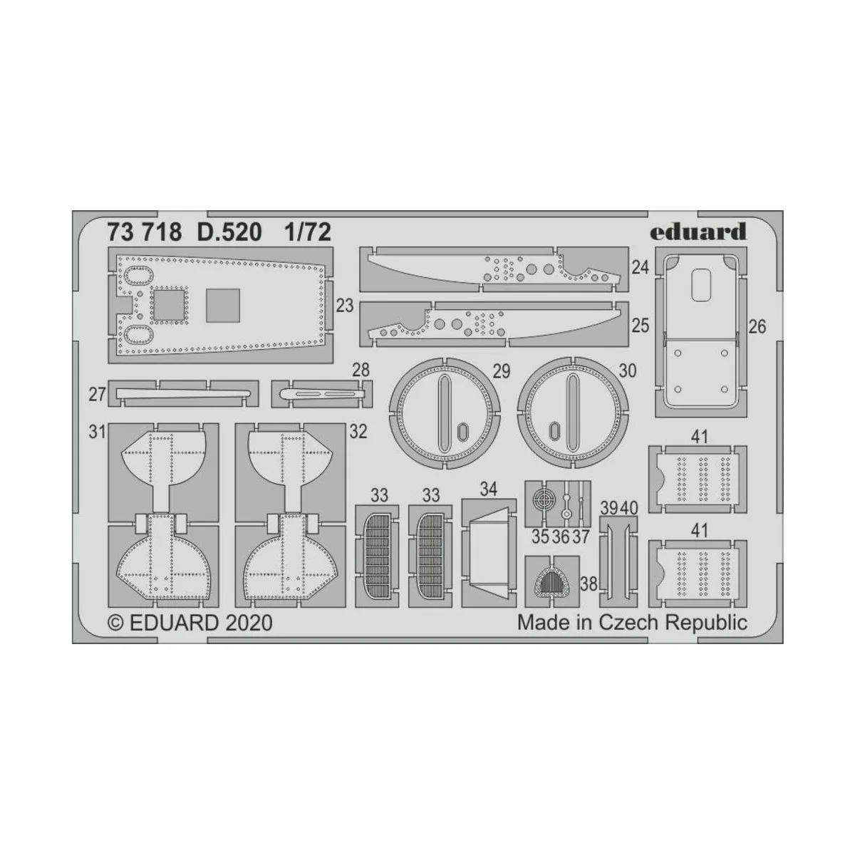 D.520 for Hasegawa, 1/72 - Eduard Accessories 73718