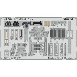 Bf 109E-4 1/72 for SPECIAL HOBBY - Eduard Accessories 73736