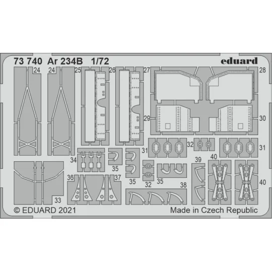 Ar 234B 1/72 for DRAGON, 1/72 - Eduard Accessories 73740