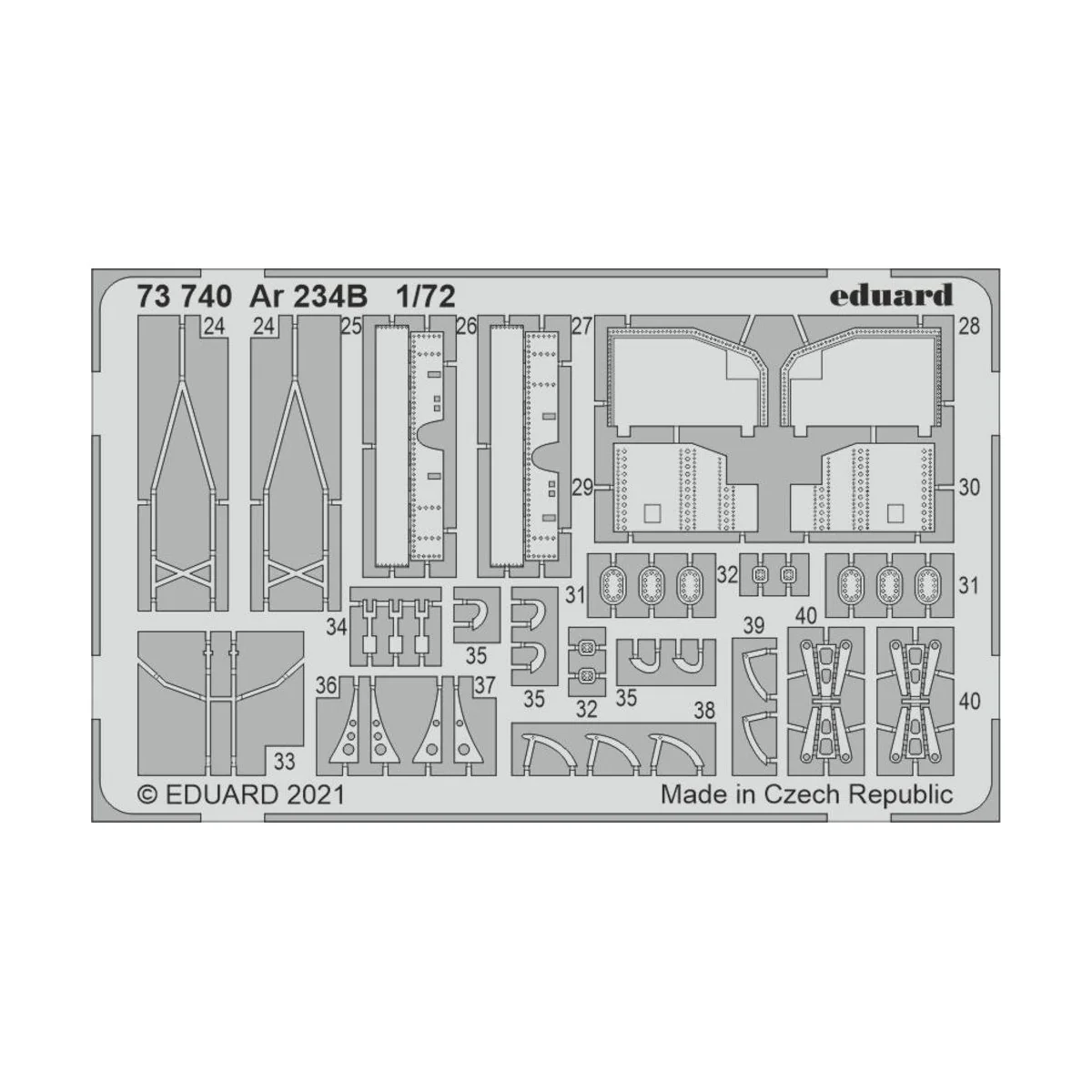 Ar 234B 1/72 for DRAGON, 1/72 - Eduard Accessories 73740