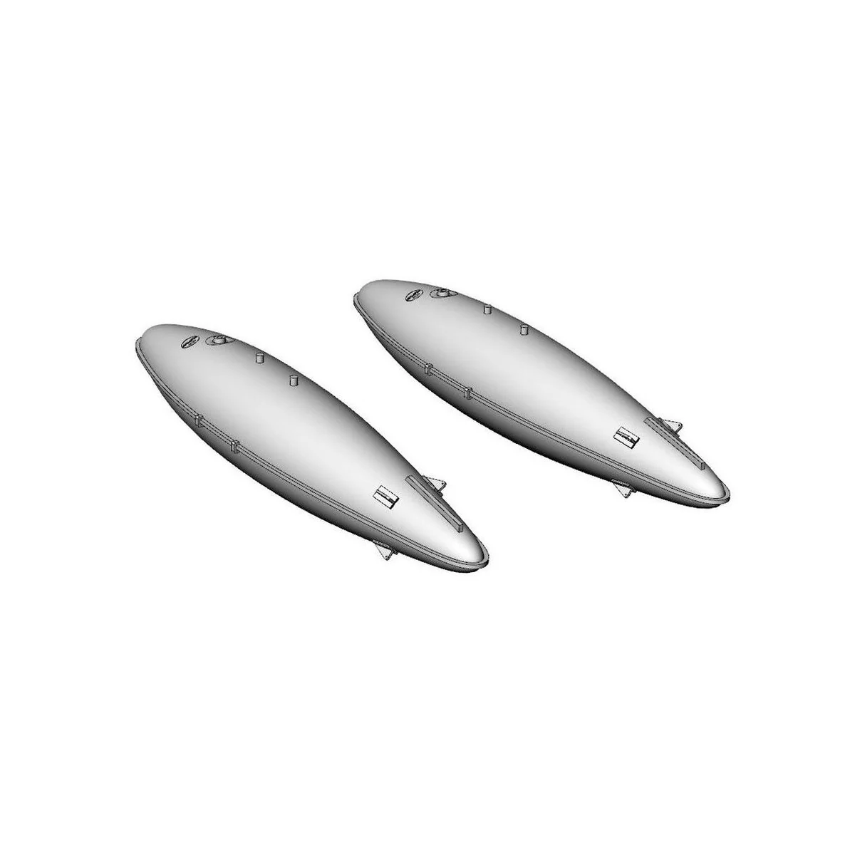 150 gal fuel droptank USN/USMC WWII/Korean war, 1/72 - Brengun BRL7...