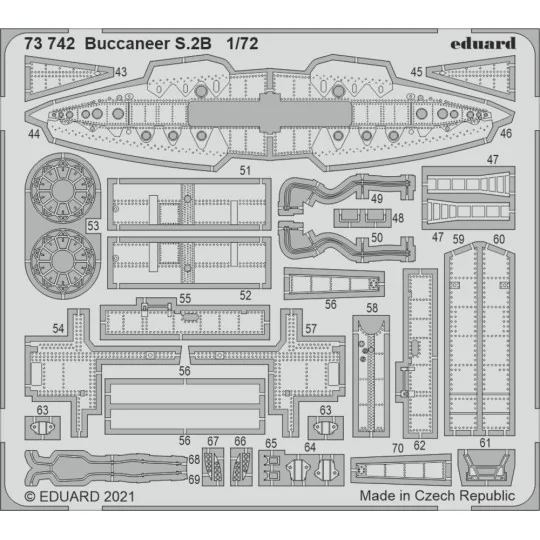Buccaneer S.2B 1/72 for AIRFIX, 1/72 - Eduard Accessories 73742