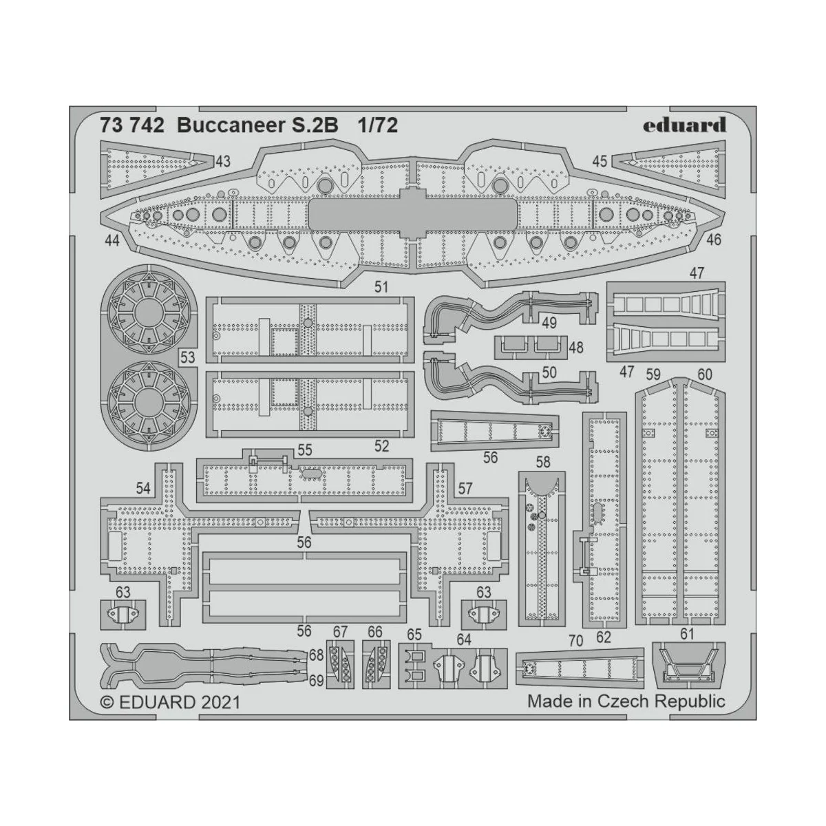 Buccaneer S.2B 1/72 for AIRFIX - Eduard Accessories 73742