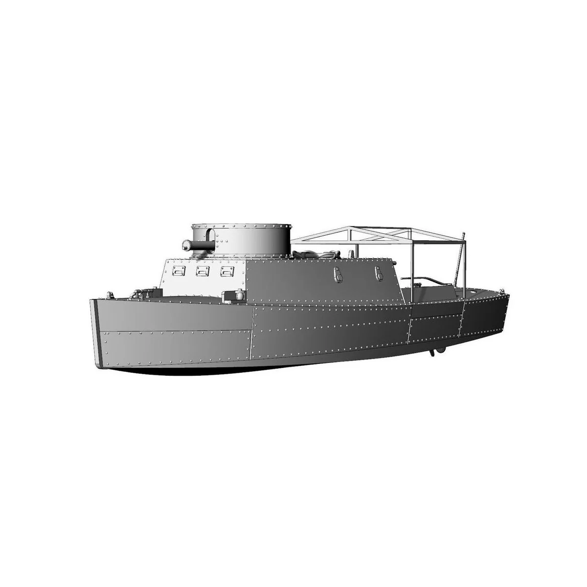 BK-2 river gun boat, 1/144 - Brengun BRS144068