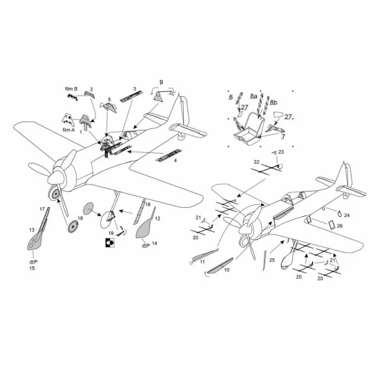 Fw-190A-8/R-11 (Revell kit), 1/72 - Brengun BRL72281