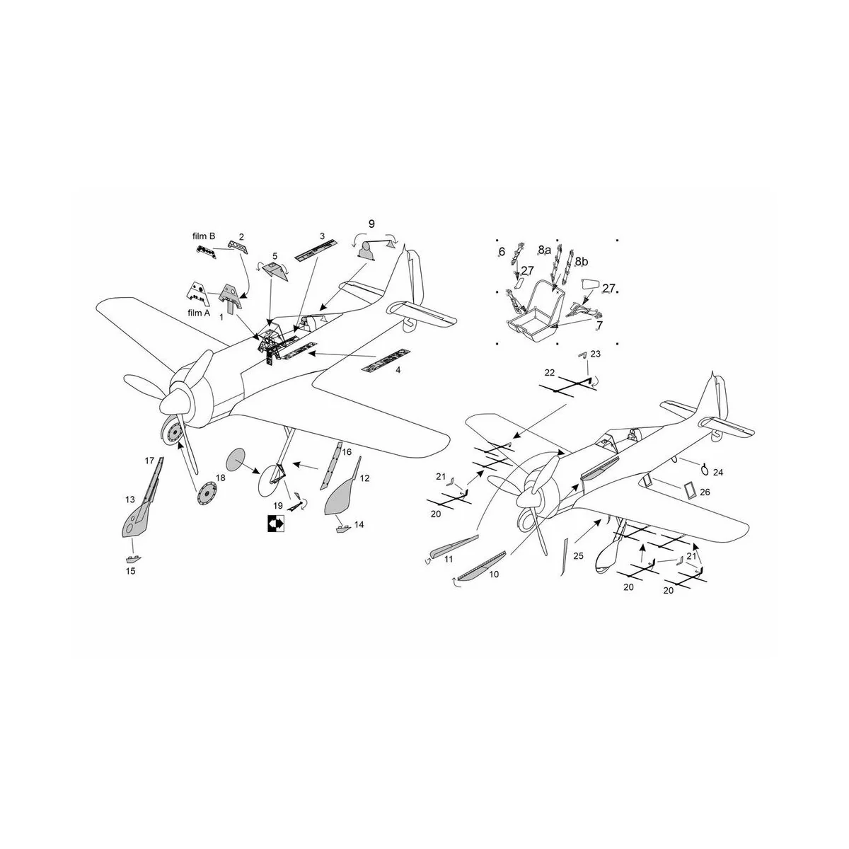Fw-190A-8/R-11 (Revell kit), 1/72 - Brengun BRL72281