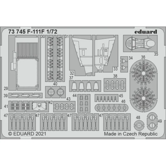 F-111F 1/72 for HASEGAWA / HOBBY 2000, 1/72 - Eduard Accessories 73745 F-111F 1/72 for HASEGAWA / HOBBY 2000, 1/72 - Eduard Accessories 73745
