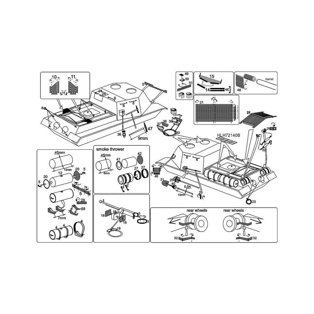 ISU-152 ISU-122 (PST kit), 1/72 - Hauler HLH72140