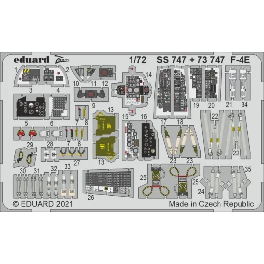F-4E 1/72 for FINE MOLDS - Eduard Accessories 73747