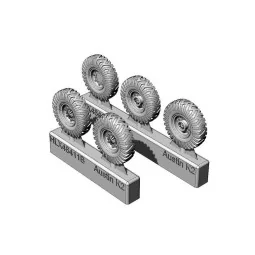 British 2-Ton 4x2 Ambulance (Austin K2) WHEELS for Tamiya, 1/48 - H... 2