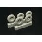 British 2-Ton 4x2 Ambulance (Austin K2) WHEELS for Tamiya, 1/48 - H...
