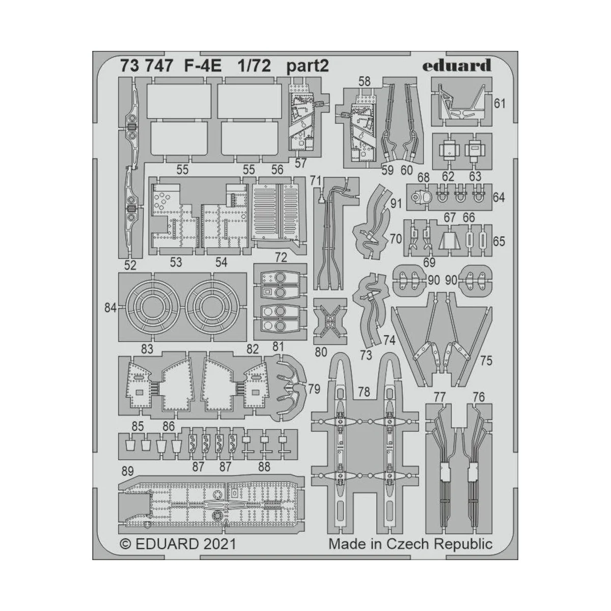 F-4E 1/72 for FINE MOLDS, 1/72 - Eduard Accessories 73747