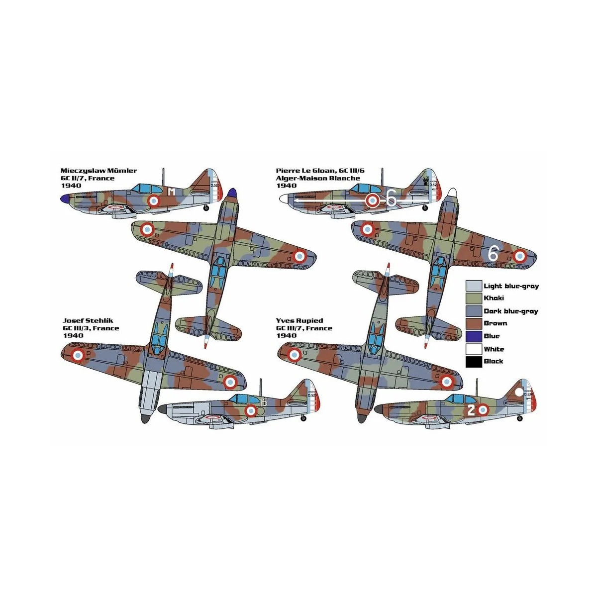 Dewoitine D.520, 1/144 - Brengun BRP144021
